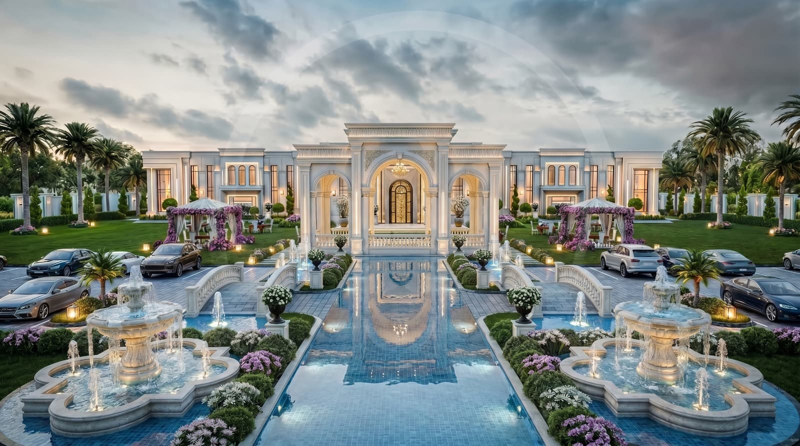 Luxury Grand Hotel Lobby